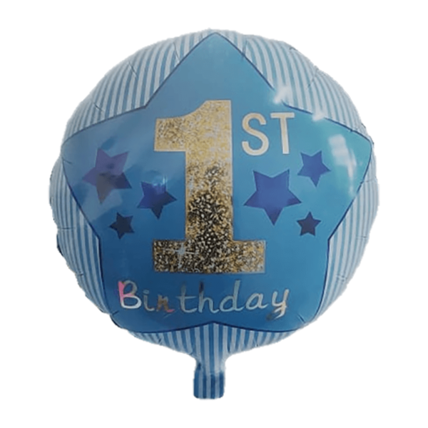 1st Happy Birthday  Theme Printed Birthday Foil Balloon