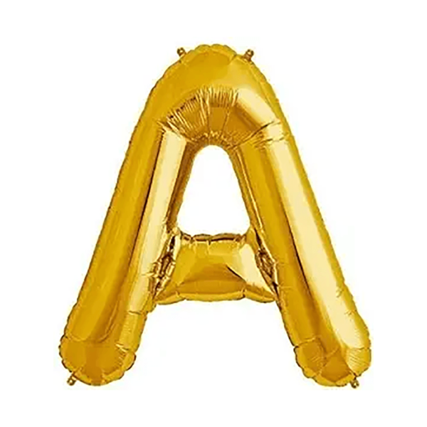 Alphabet  Golden Foil Balloon  I Helium Balloon For Birthday/Anniversary Party Decoration Golden