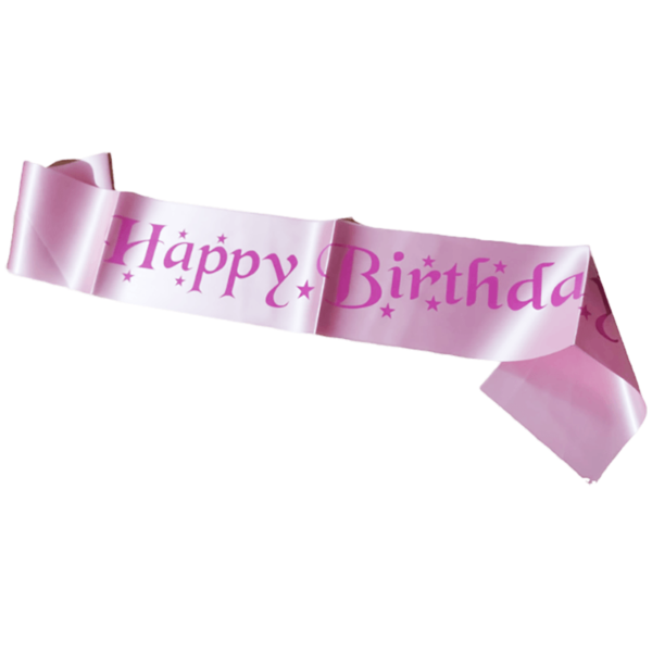 Satin Sash For Happy  Birthday - Image 3