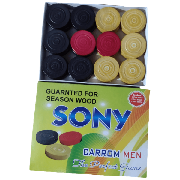 SONY  CARROM COINS( WOOD)