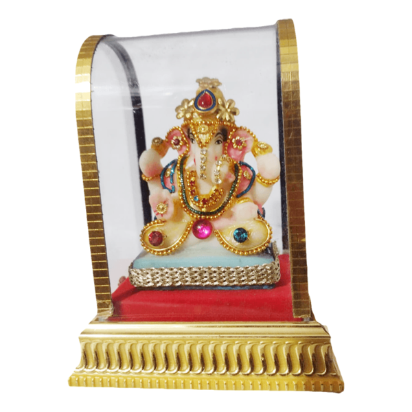 Ganesh Statue Decorative Showpiece ( Multicolor)