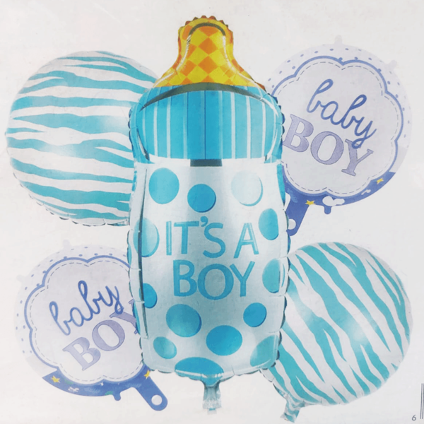 IT'S A BOY-BABY BOY  - Foil Balloon | Helium Balloon For Birthday-5Pcs