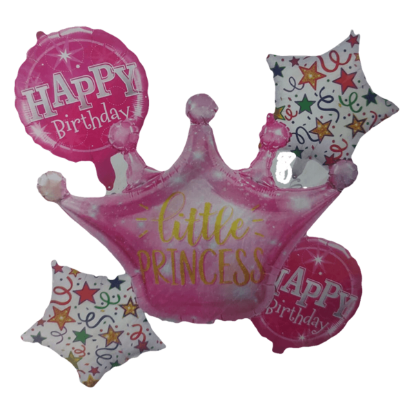 Little Princess Birth Day Baloon-5 Pcs