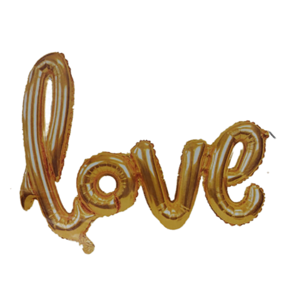 Love Gold Foil Balloon