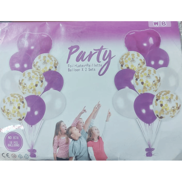 Party Foil Balloon | Helium Balloon For Birthday|Anniversary Party Decoration-18 Pcs