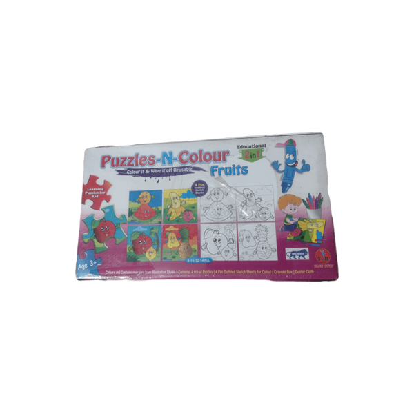 PUZZLES –N- COLOUR , FRUITS - Image 2