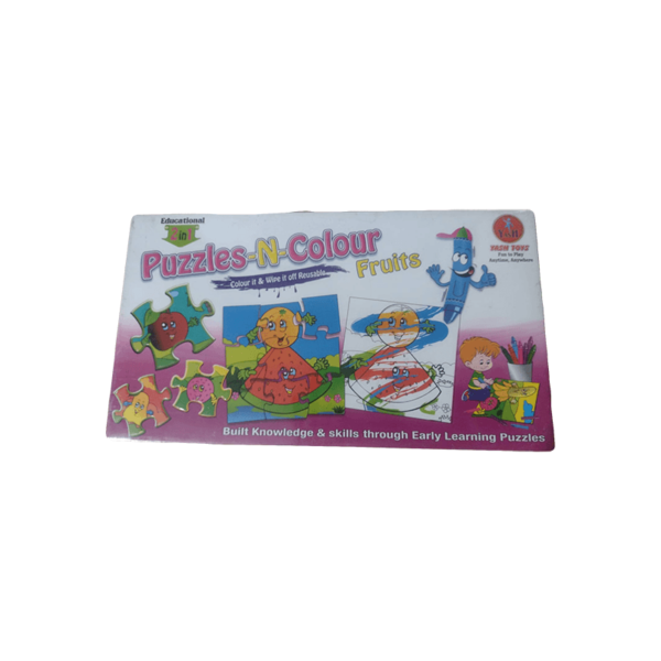 PUZZLES –N- COLOUR , FRUITS