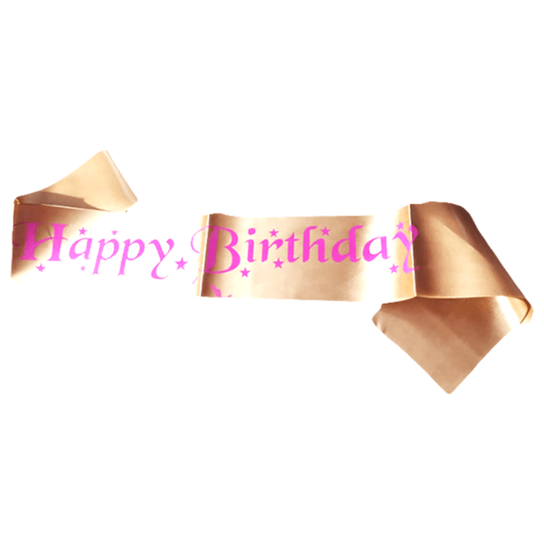 Satin Sash For Happy  Birthday