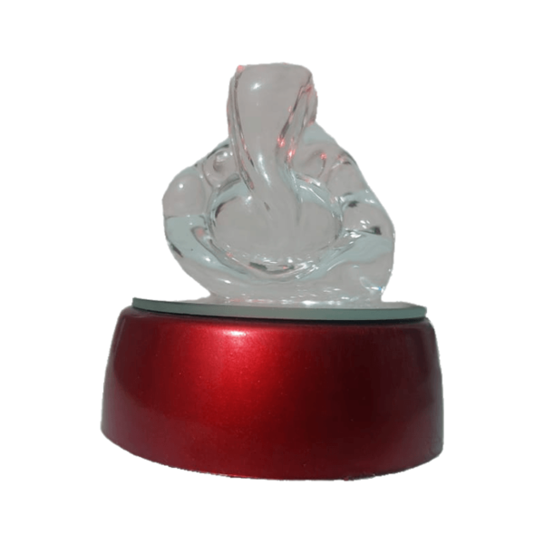 Ganesh LED Night Lamp 4 Colour Changing  Portable Decorative Showpiece (Crystal) - Image 2