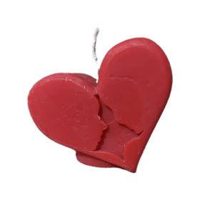 Cute Couple Heart Candle