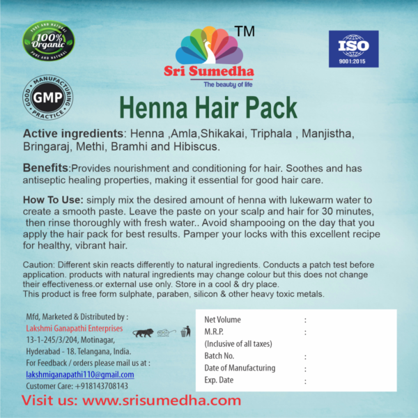 Natural Henna Hair Pack