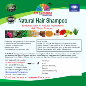 Natural Hair Shampoo Powder