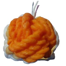 Three-dimensional woolen yam rope knot candle